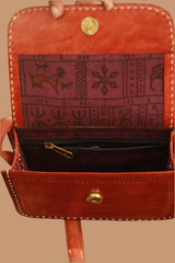 Handcrafted Kutch Leather Bag | Brown