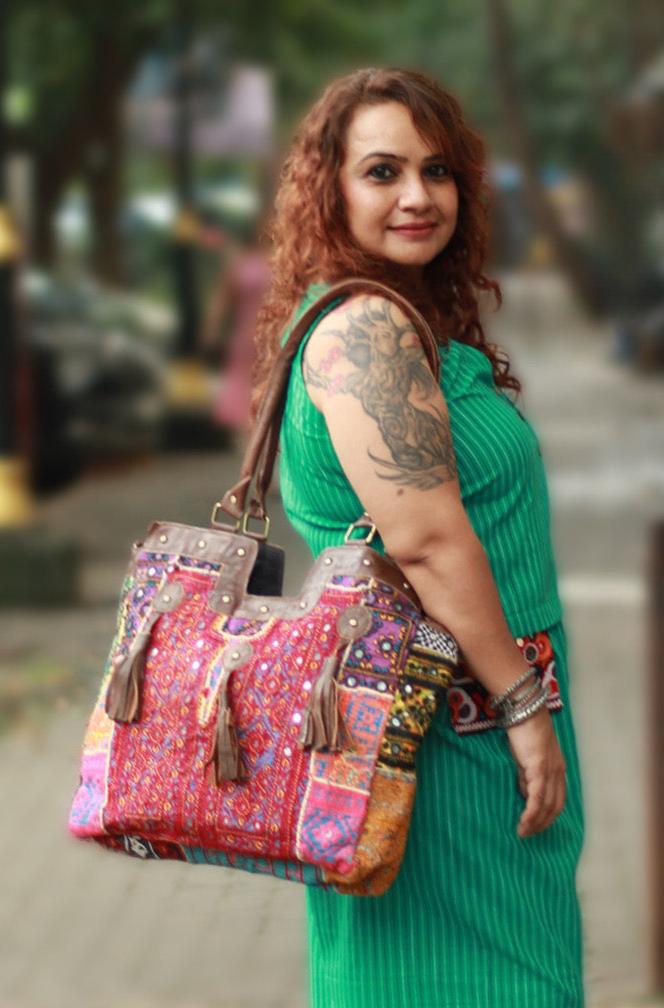 Banjara Leather Tote Bag