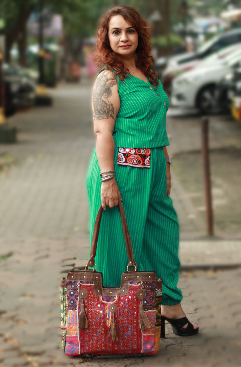 Banjara Leather Tote Bag