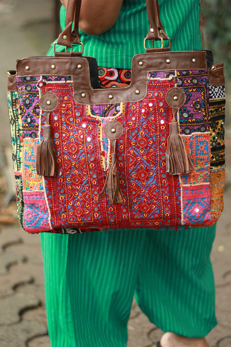 Banjara Leather Tote Bag