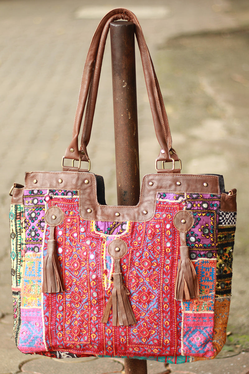 Banjara Leather Tote Bag