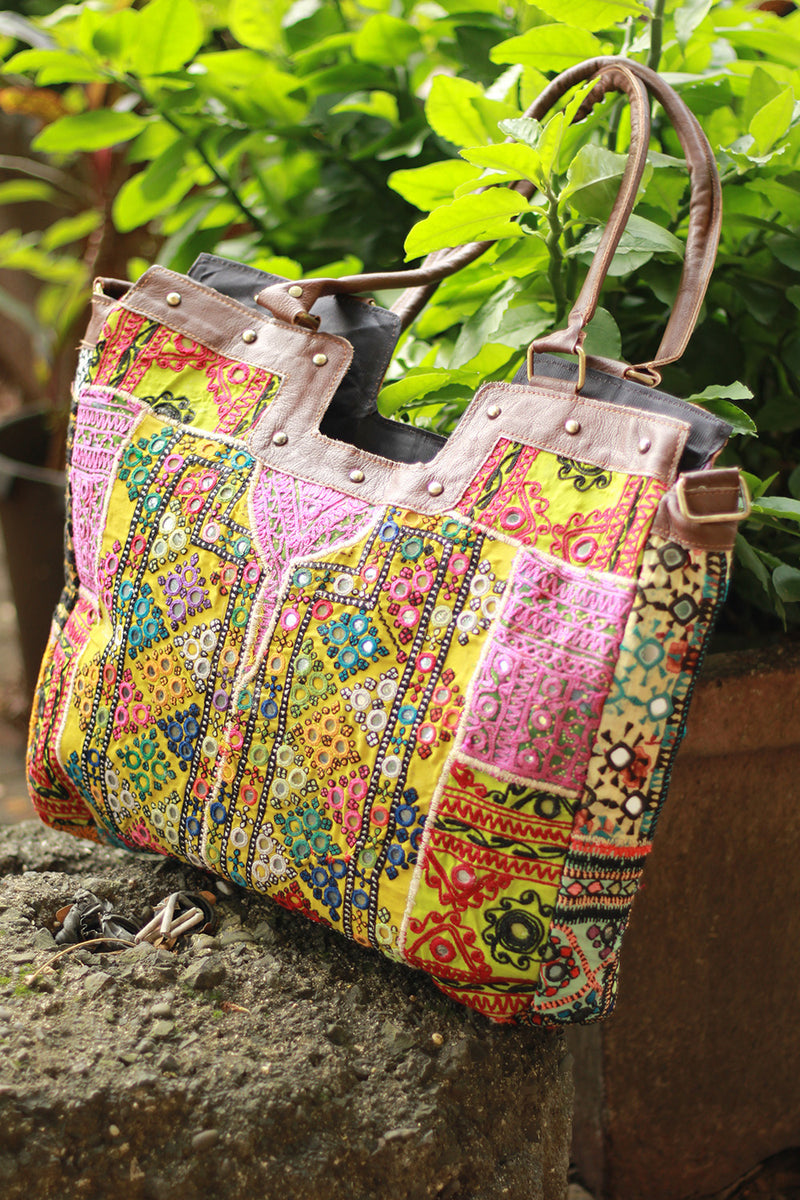 Banjara Leather Tote Bag