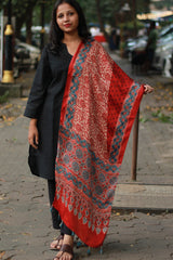 Antara | Modal Silk Stole | Madder Vine Ajrakh