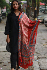 Antara | Modal Silk Stole | Madder Vine Ajrakh