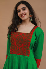 Alankrita | Chaaliskali | Green With Red Yoke