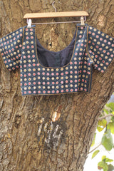 Kutch Mirrorwork Blouse |  Blue