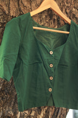 Blouse | Front Buttoned | Simply Green