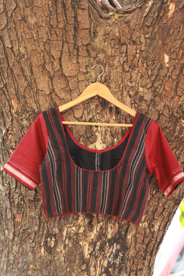 Blouse | Khunn | Red Black