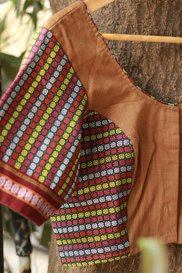 Blouse | Khunn | Cinnamon Brown