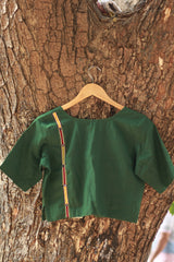 Lambadi | Embroidered Blouse | Forest Green