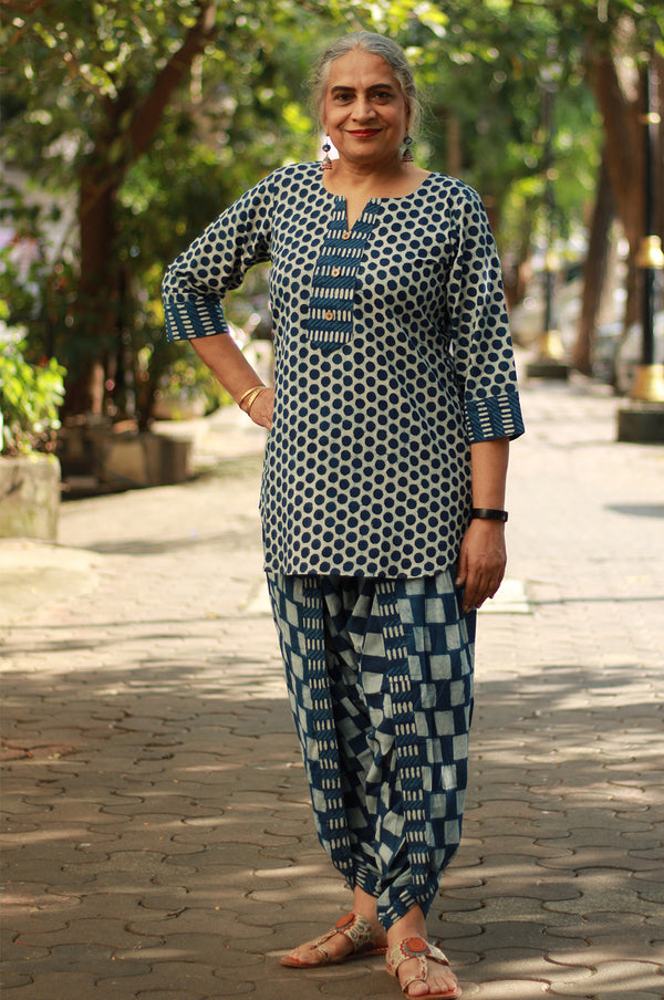 Shubhra | Dhoti Pants | Chaukor Indigo