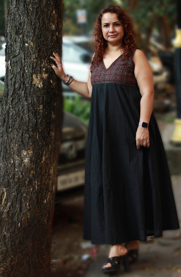 Khwaab | Long  Kali Dress | Noir