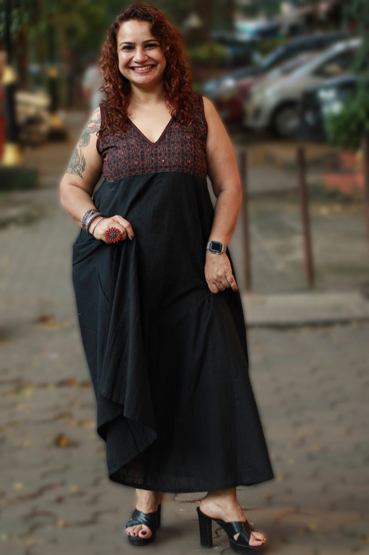 Khwaab | Long  Kali Dress | Noir