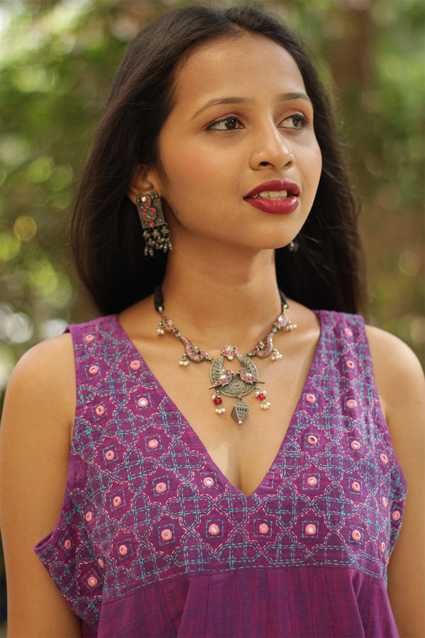 Pankhi Maya | Silver Necklace