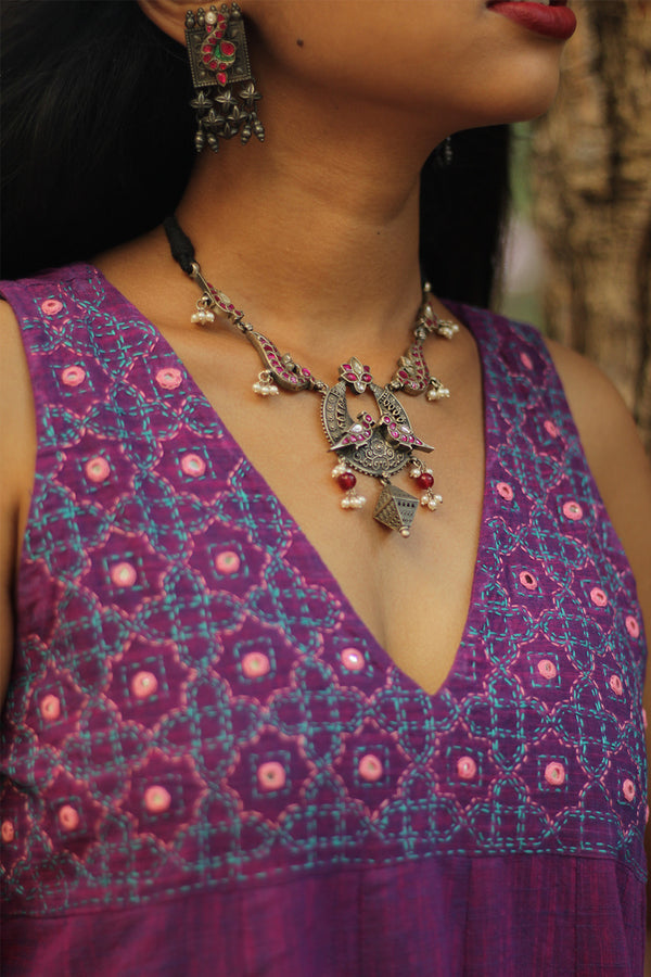 Pankhi Maya | Silver Necklace