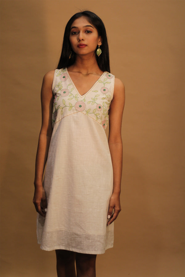 Suhani | Embroidered Dress | Ivory