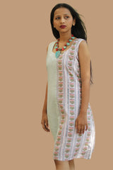 Anaya | Short Dress | Sanganeri Pink Vine