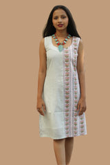 Anaya | Short Dress | Sanganeri Pink Vine