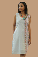 Anaya | Short Dress | Sanganeri Pink Vine