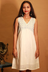 Suhani | Embroidered Dress | Ivory