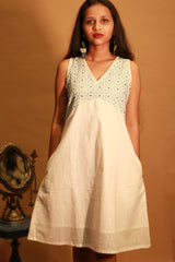 Suhani | Embroidered Dress | Ivory