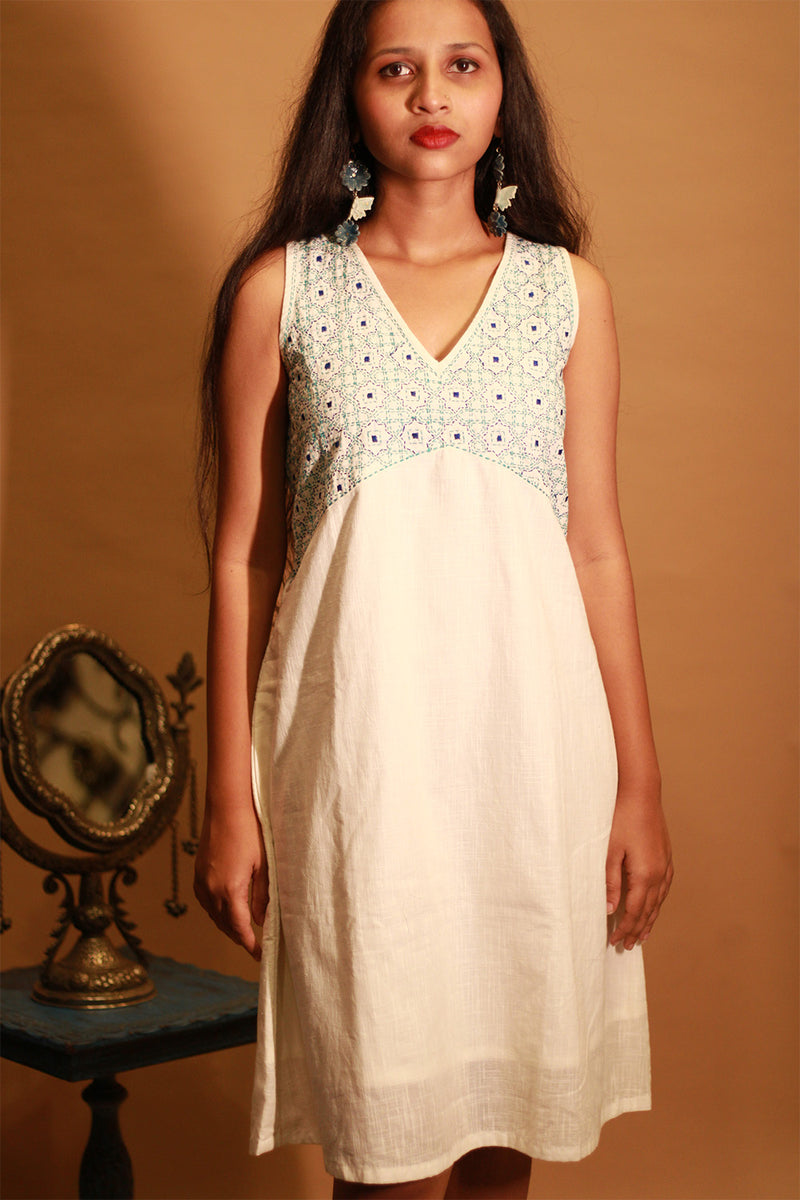 Suhani | Embroidered Dress | Ivory