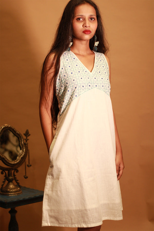 Suhani | Embroidered Dress | Ivory