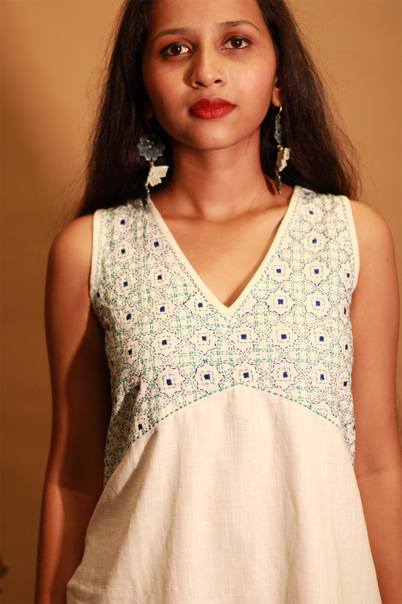 Suhani | Embroidered Dress | Ivory