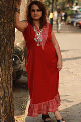 Crimson Celebration | Long Dress | Gamcha