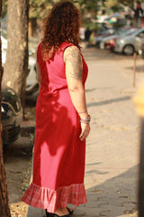 Crimson Celebration | Long Dress | Gamcha