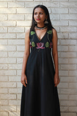 Saroj | Khwaab | Long  Kali Dress | Noir