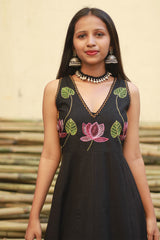 Saroj | Khwaab | Long  Kali Dress | Noir