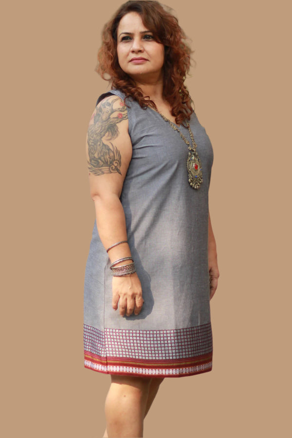 Twinkle Toes | Short Dress | Slate Cotton & Khunn