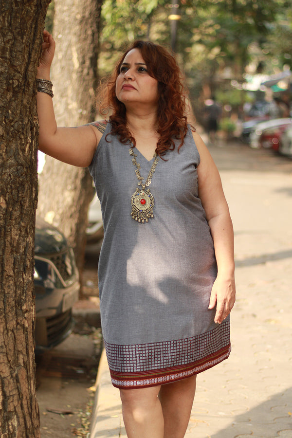 Twinkle Toes | Short Dress | Slate Cotton & Khunn