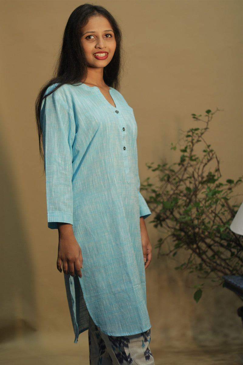 Short Kurta | Sky Blue