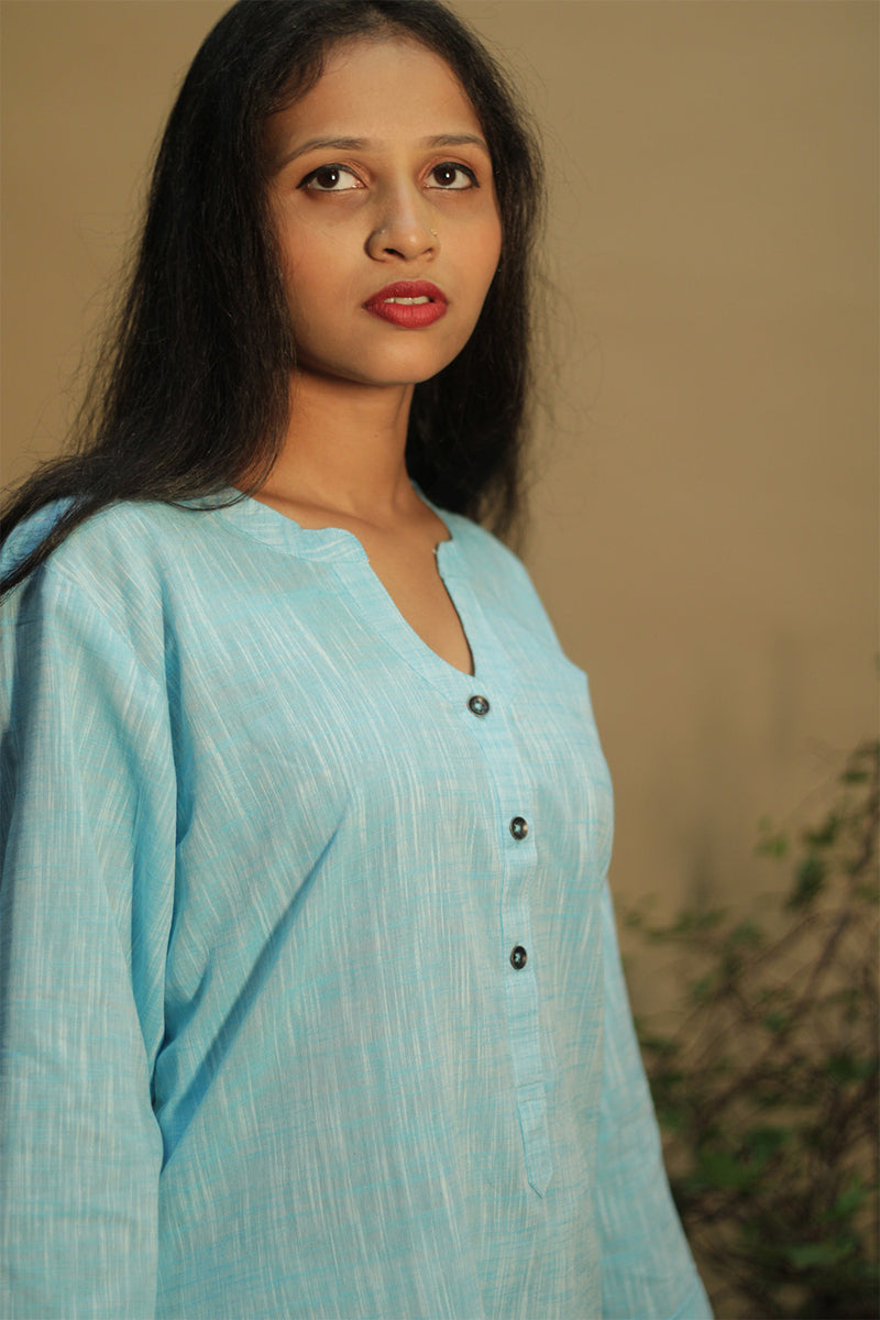 Short Kurta | Sky Blue