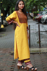 Shobhita | Khunn Yoke Kurta | Yellow