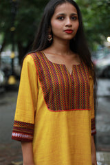 Shobhita | Khunn Yoke Kurta | Yellow