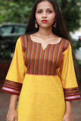 Shobhita | Khunn Yoke Kurta | Yellow