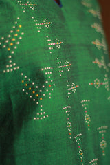 Daana | Tangaliya Kurta | Forest Green