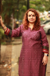 Daana | Tangaliya Kurta | Phalsa