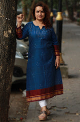 Daana| Tangaliya Kurta | Deep Blue