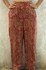 Pranava | Slim Pants |  Ajrakh Madder Kairi