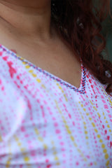 Champa | Cotton Top | Pink Sanganeri