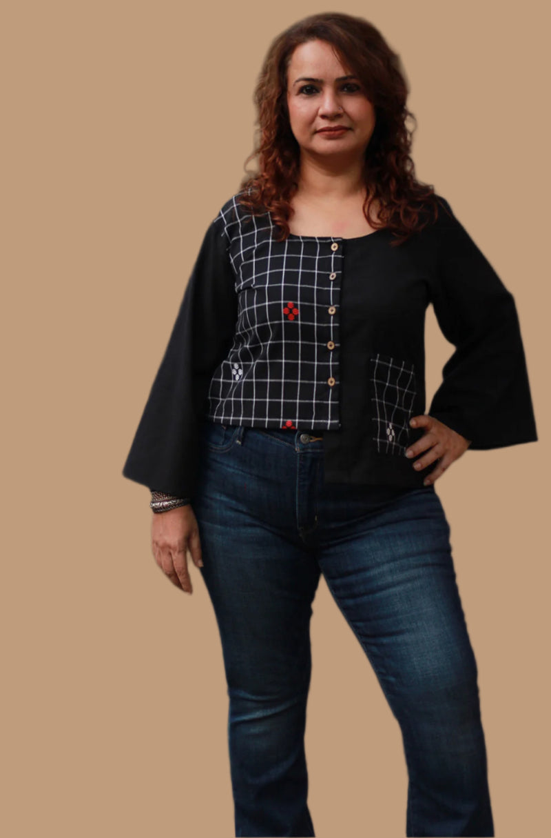 GupShup | Asymmetric Top | Noir