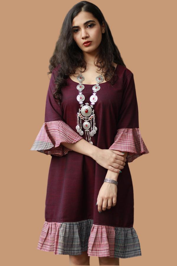 Wine Wonder | Short Dress | Gamcha