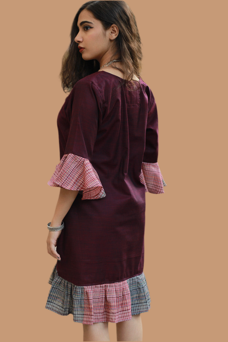 Wine Wonder | Short Dress | Gamcha