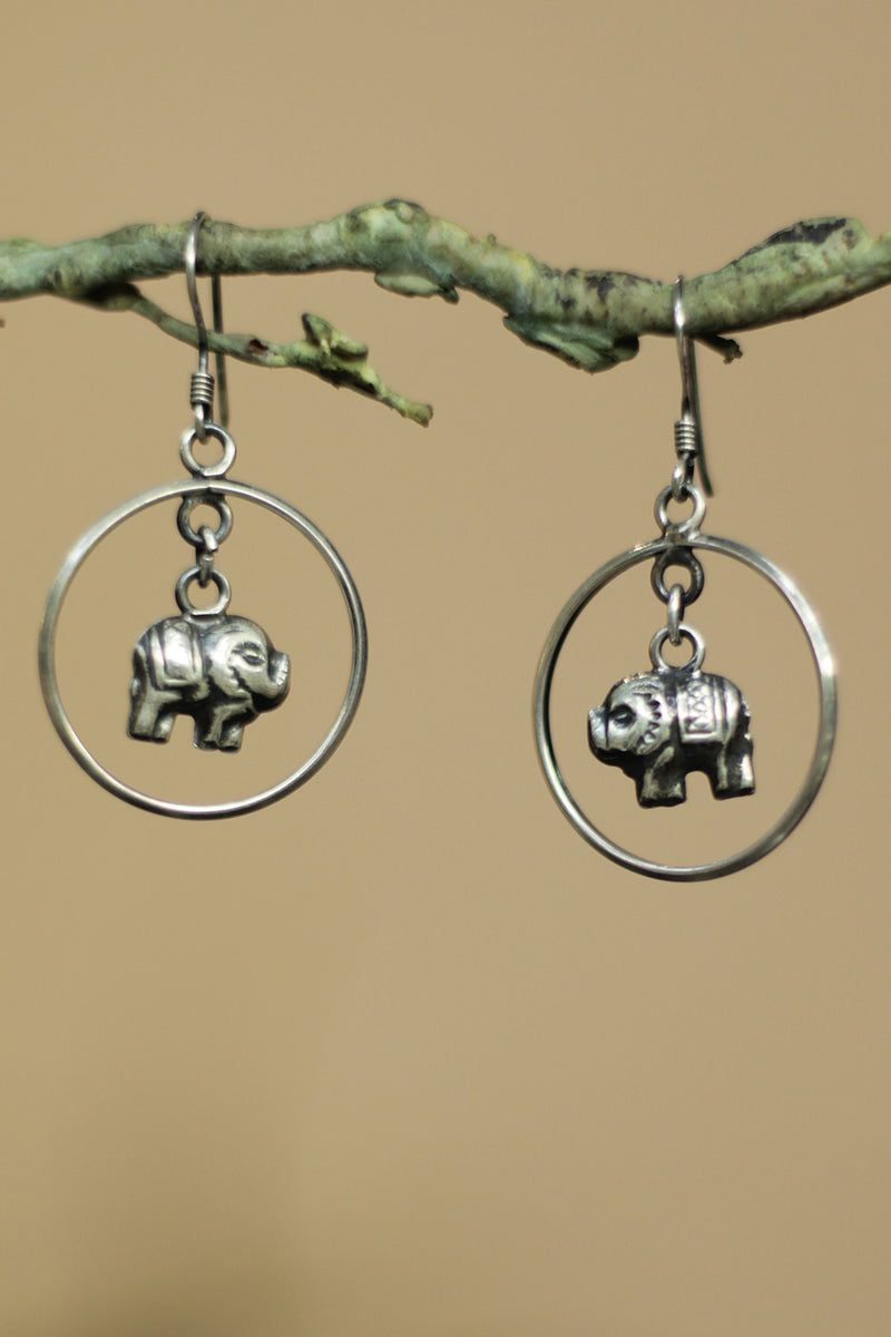 Haathi | Pure Silver Earring