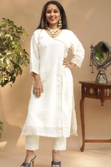 Abha | Angarkha Style Kurta | Banarasi Cotton