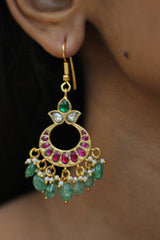 Vatsala | Temple Earrings | Ardh Chandra